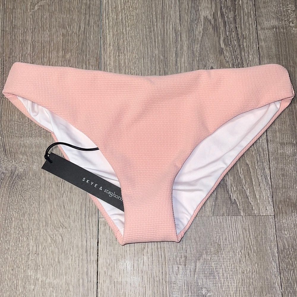 Skye & Staghorn Pink Swim Bottom Size L